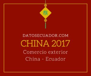 Estadísticas, reportes, excel, importaciones y exportaciones de China con Ecuador 2017